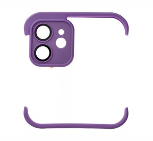 Mini bumper Apple iPhone 12 szilikon tok lila (74459)