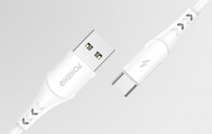 Foneng X81 USB-A -Micro USB 2.1A töltőkábel 1m fehér