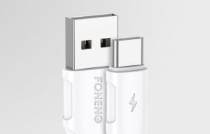 Foneng X81 USB-A -Micro USB 2.1A töltőkábel 1m fehér