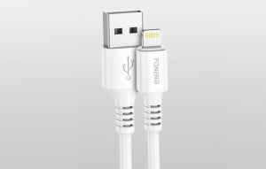 Foneng X85 USB-A - Lightning 3A töltőkábel 1m fehér