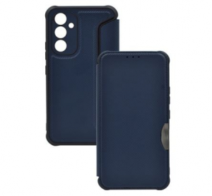 Gigapack Samsung Galaxy A34 5G karbon mintás fliptok sötétkék (GP-138739)