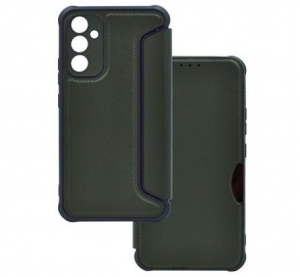 Gigapack Samsung Galaxy A54 5G karbon mintás fliptok sötétzöld (GP-138748)