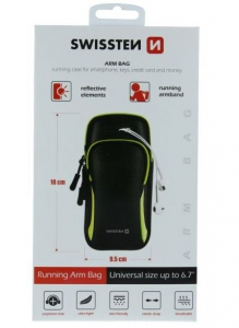 Swissten: Karra csatolható telefontartó táska fekete (32903500)