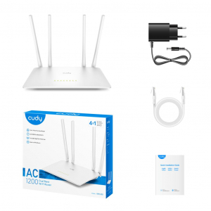 Cudy AC1200 Dual-Band Smart Wi-Fi Router (WR1200)
