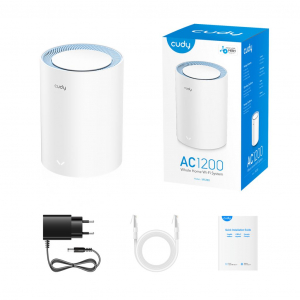 Cudy AC1200 Whole Home Mesh WiFi rendszer (1db/csomag) (M1200 1-pack)