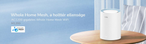 Cudy AC1200 Whole Home Mesh WiFi rendszer (1db/csomag) (M1200 1-pack)