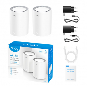 Cudy AX1800 Whole Home Mesh WiFi rendszer (2db/csomag) (M1800 2-pack)