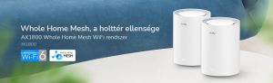 Cudy AX1800 Whole Home Mesh WiFi rendszer (2db/csomag) (M1800 2-pack)