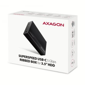 Axagon EE35-GTR 3.5" külső merevlemez ház fekete