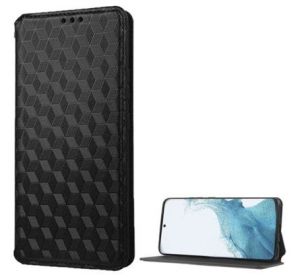 Gigapack Samsung Galaxy S23 Plus 3D rombusz mint&aacute;s fliptok fekete (GP-135924)