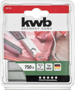 KWB ac&eacute;l tűzőg&eacute;p kapocs 12,3x12 mm, 750 db (352112)