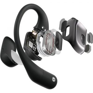 Shokz OpenFit csontvezetéses TWS Bluetooth fejhallgató fekete (T910-ST-BK)