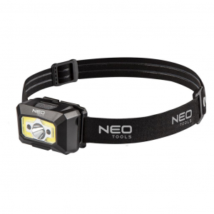 Neo Tools 99-073 Fejlámpa tölthető USB 250lm COB LED + mozgásérzékelő