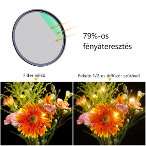 K&F Concept Nano-X Black Mist l&aacute;gy&iacute;t&oacute; szűrő 52mm (KF-01-1649)