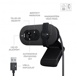 Logitech Brio 100 Full HD webkamera szürke (960-001585)