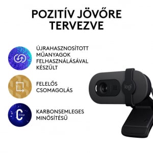 Logitech Brio 100 Full HD webkamera szürke (960-001585)