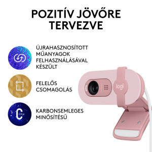Logitech Brio 100 Full HD webkamera rózsaszín (960-001623)