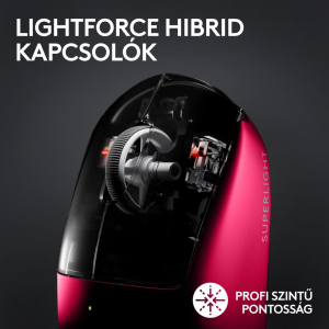 Logitech G PRO X SUPERLIGHT 2 vezeték nélküli gaming egér magenta (910-006797)