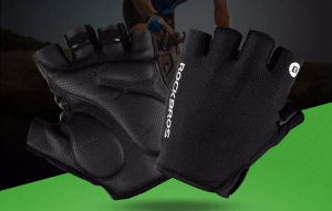 Rockbros kerékpár kesztyű M-es méretű fekete (S106BK-M)