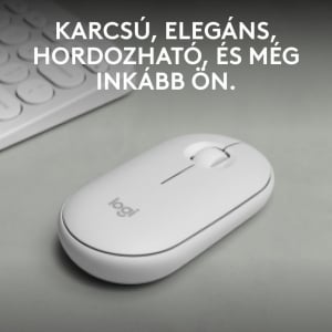 Logitech M350s Pebble 2 vezeték nélküli egér fehér (910-007013)