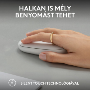 Logitech M350s Pebble 2 vezeték nélküli egér fehér (910-007013)