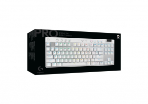 Logitech G PRO X TKL LIGHTSPEED Tactile mechanikus Gaming US INTL billentyűzet fehér (920-012148)