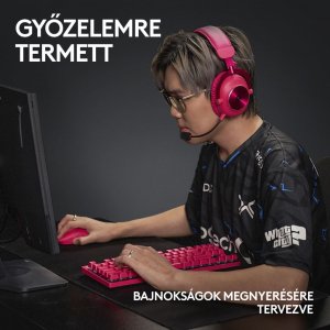 Logitech G PRO X TKL LIGHTSPEED Tactile mechanikus Gaming US INTL billentyűzet magenta (920-012159)
