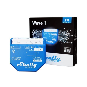 Shelly Qubino Wave 1 egy áramkörös okosrelé Z-Wave protokoll kompatibilis (ALL-REL-WAVE1)