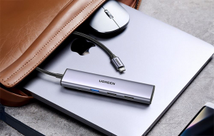 UGREEN CM478 USB-C – HDMI + USB-A 3.0 + USB-A 2.0 + PD adapter szürke (15495)
