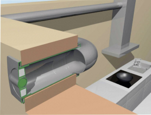 Wallair N37215 Energiatakar&eacute;kos doboz műanyag cső &aacute;tm&eacute;rő 10 cm