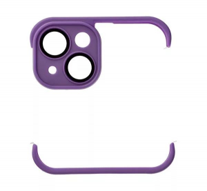Mini bumper Apple iPhone 14 szilikon tok lila (74483)