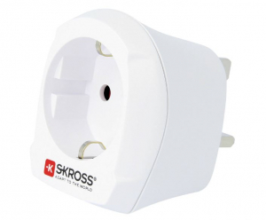 Skross 1.500230-1 Úti adapter CA EU - UK fehér