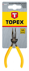 Topex precíziós hosszúcsőrű fogó 125mm (32D033)