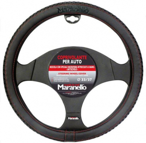 Maranello Kormányvédő 33-37cm fekete piros varrással (3890016)