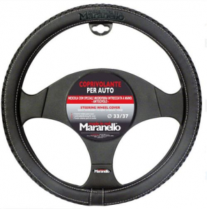 Maranello Kormányvédő 33-37cm fekete fehér varrással (3890017)