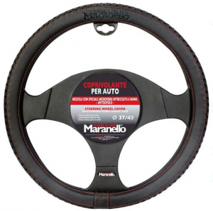 Maranello Kormányvédő 37-43cm fekete piros varrással (3890019)