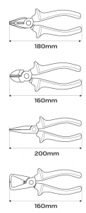 NEO Tools 01-236 szerszámkészlet 1000V szigetelt 4db