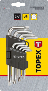 Topex TORX kulcs készlet 9db (35D950)