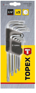 Topex TORX kulcs készlet 9db (35D961)