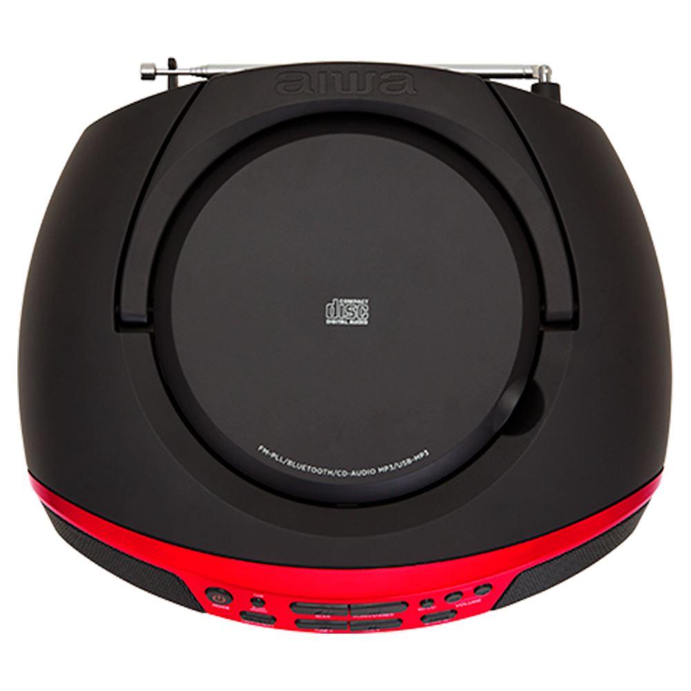 Aiwa BBTU-500DAB/BK DAB Portable CD Radio with 2.4 Inch Colour Display, Bluetooth 5.0, USB, CD/CDR/RW/MP3, DAB , Colour: Black