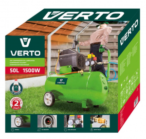 Verto 73K004 olajos kompresszor 50 liter