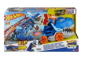 Mattel Hot Wheels City átalakítható ultimate autószállító T-Rex játékszett (HNG50)