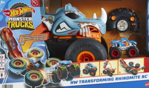 Mattel Hot Wheels Monster Trucks átalakítható távirányítós autó Rhinomite (HPK27)