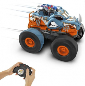 Mattel Hot Wheels Monster Trucks átalakítható távirányítós autó Rhinomite (HPK27)