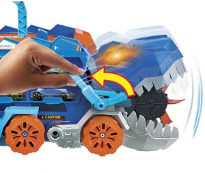 Mattel Hot Wheels City átalakítható ultimate autószállító T-Rex játékszett (HNG50)