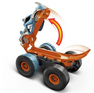 Mattel Hot Wheels Monster Trucks átalakítható távirányítós autó Rhinomite (HPK27)