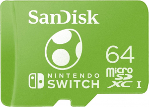 64GB microSDXC Sandisk Nintendo Switch Yosi Edition UHS-I (SDSQXAO-064G-GN6ZN / 220029)