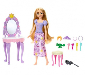 Mattel Disney hercegnők: Aranyhaj fésülködős asztal játékszett (HLX28)