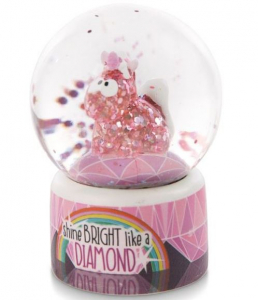 Nici Pink Diamond unikornis hógömb 6,5 cm (47640)