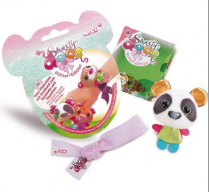 Nici Sweetydoos csillám plüssfigura karszalaggal 6 cm - többféle (47720)